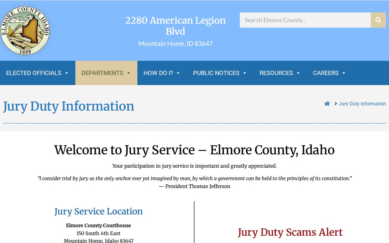 Elmore County arrest history courthouse entry restrictions
